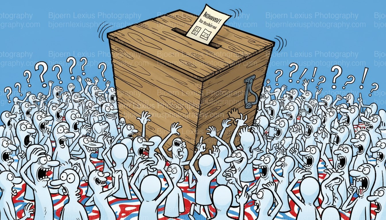 Ballot Box Bedlam 20260630: licensed stock photo by Bjoern Lexius Photography